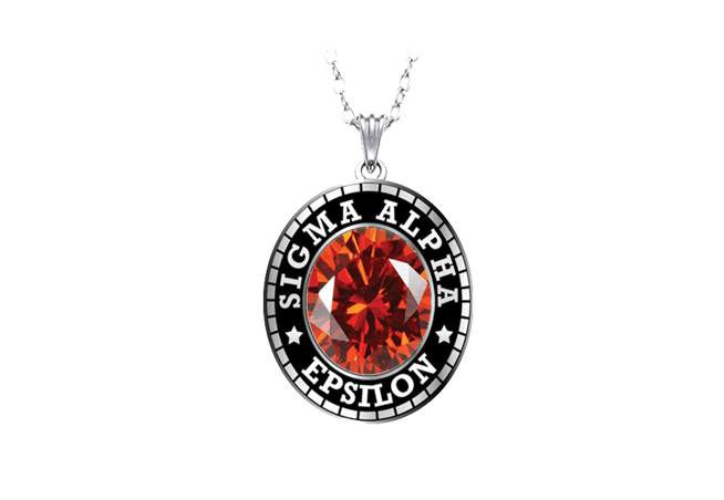 Womens Fraternity Pendant Ring Style 1