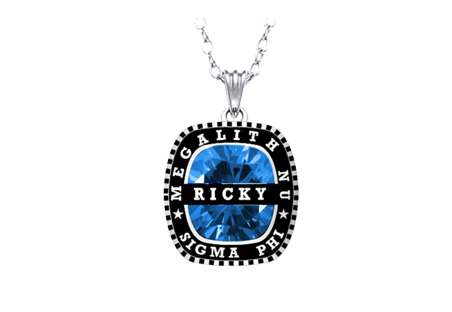 Womens Fraternity Pendant Ring Style 3
